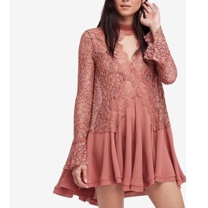 Free People Tell Tale Tunic/Dress Pink XS